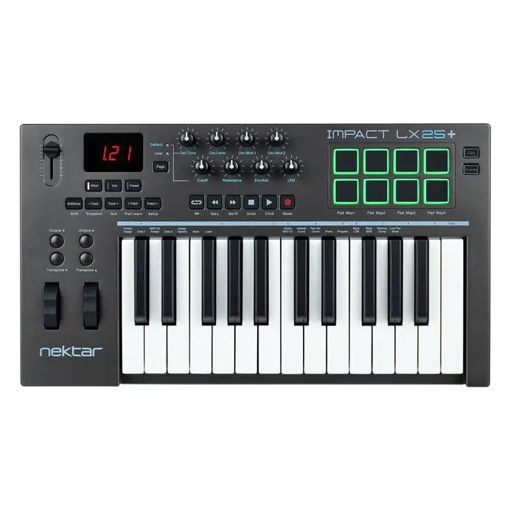 NEKTAR IMPACT LX25+ tastiera keyboard controller midi usb 25 tasti 8 pad