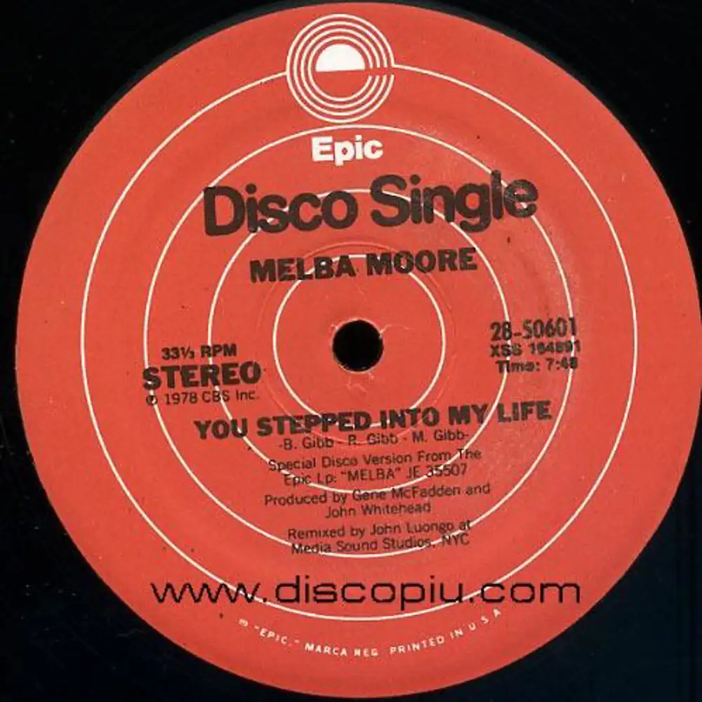 melba moore - you stepped into my life b/w there's no other