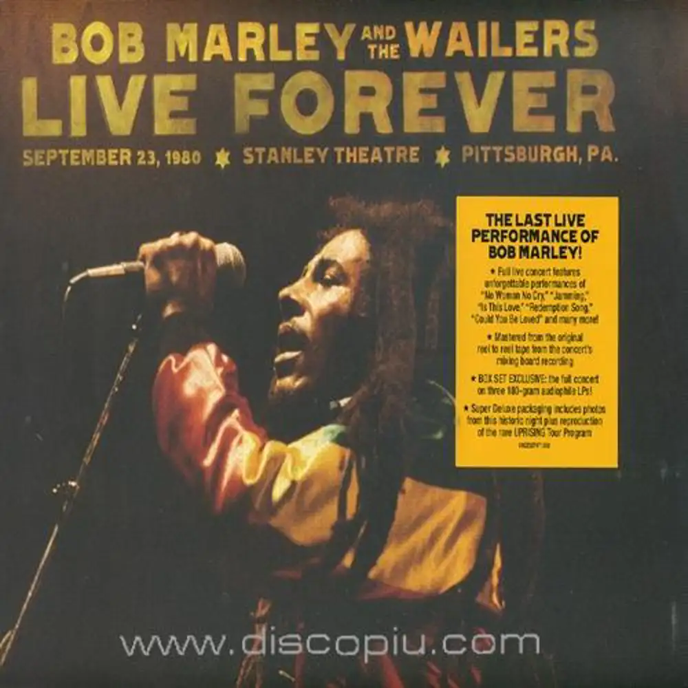 Bob Marley And The Wailers Live Forever September 23 1980 Stanley Theatre Pittsburgh Pa Alternative Reggae Unmixed Disco Piu