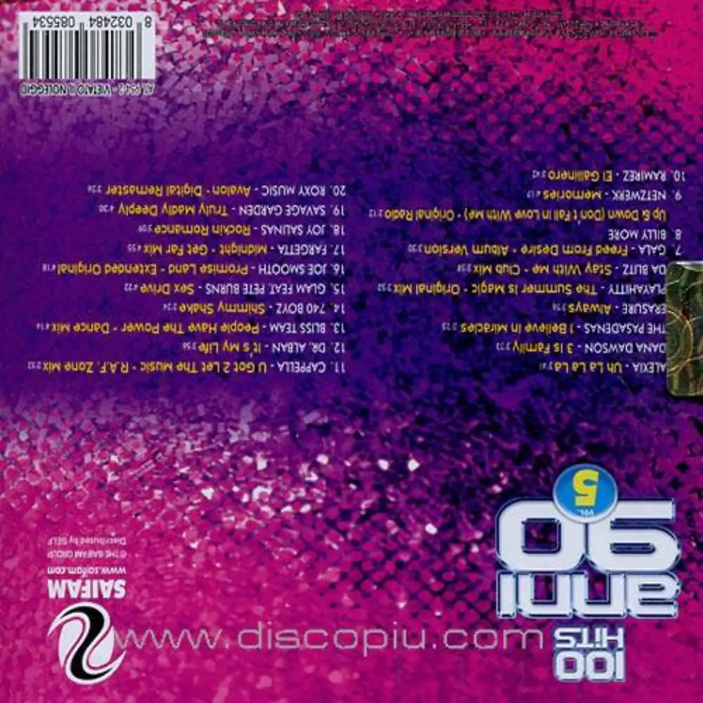 v.a. - 100 hits anni 90 - vol.5 <br><small>[ATLANTIS]</small> CD - Vendita  online Attrezzatura per Deejay Mixer Cuffie Microfoni Consolle per DJ