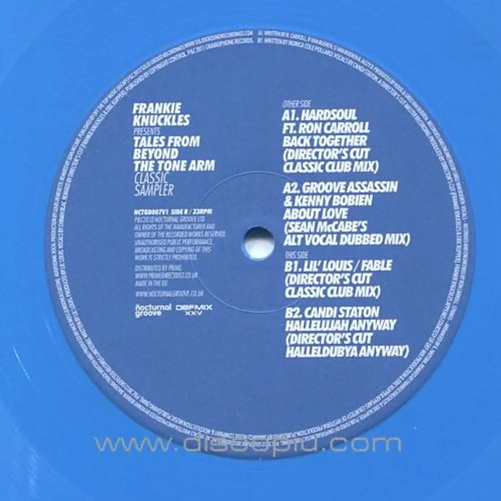 FRANKIE KNUCKLES 『CLASSIC SAMPLER BLUE』 FRANKIE KNUCKLES 『TALES