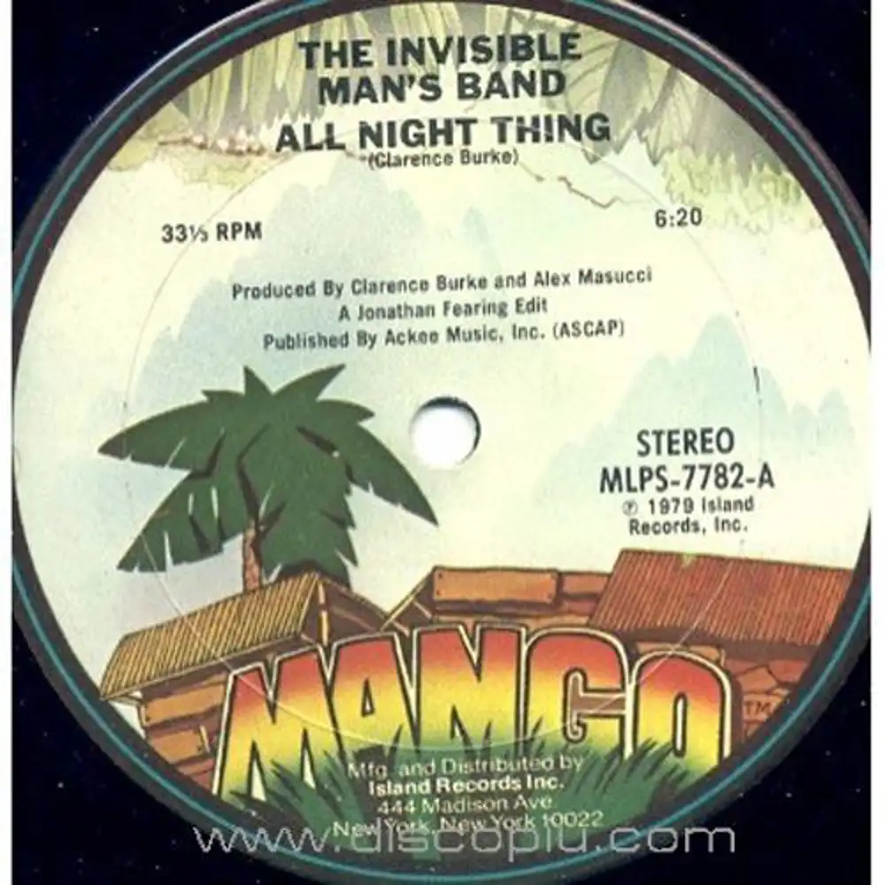 Invisible man's band all night thing lyrics