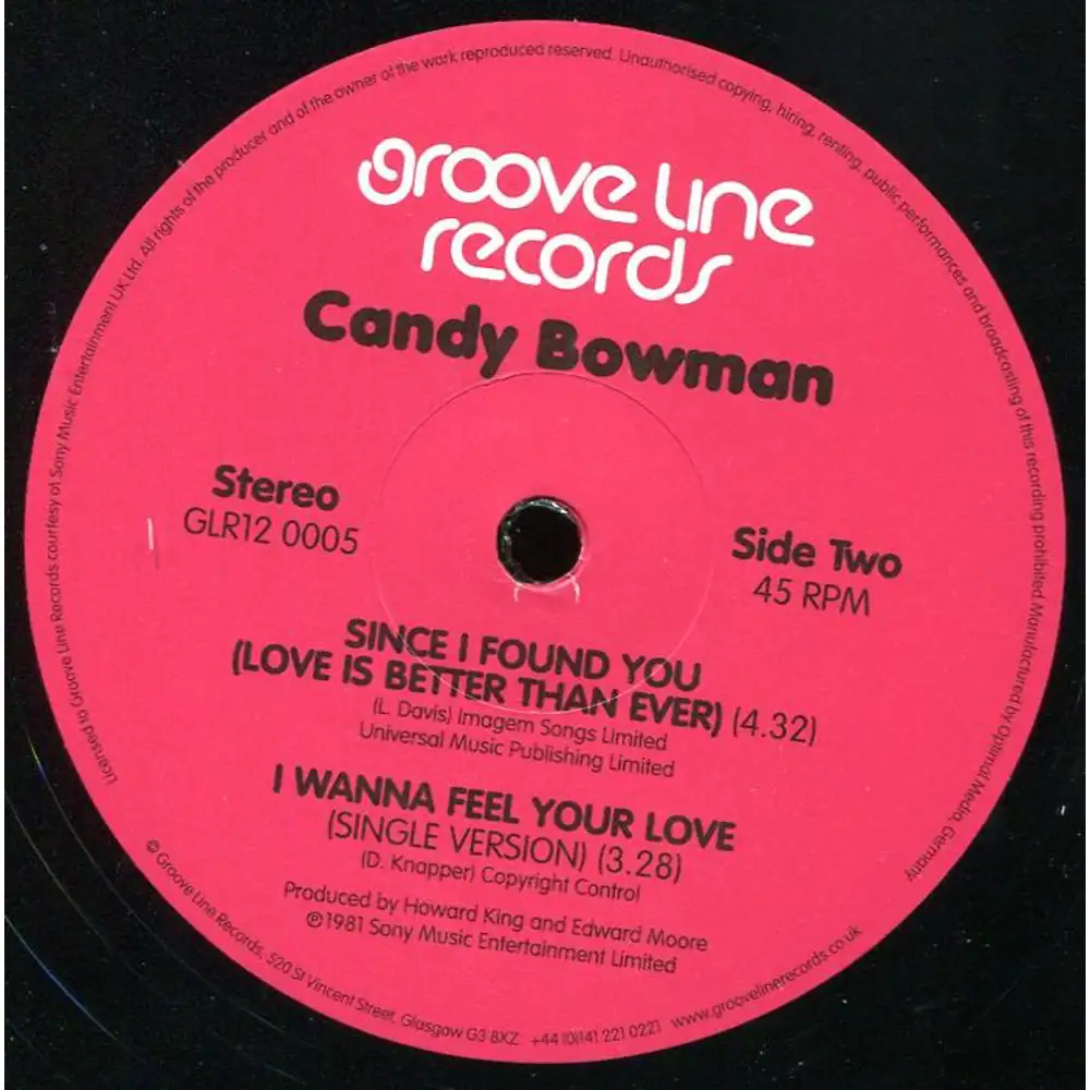 candy bowman - i wanna feel your love b/w since i found you (love ...