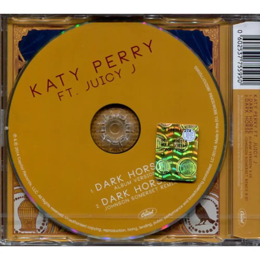 katy perry - dark horse \u003cbr\u003e\u003csmall\u003e[ISLAND]\u003c/small\u003e CD - Vendita online  Attrezzatura per Deejay Mixer Cuffie Microfoni Consolle per DJ, image size:1000x1000