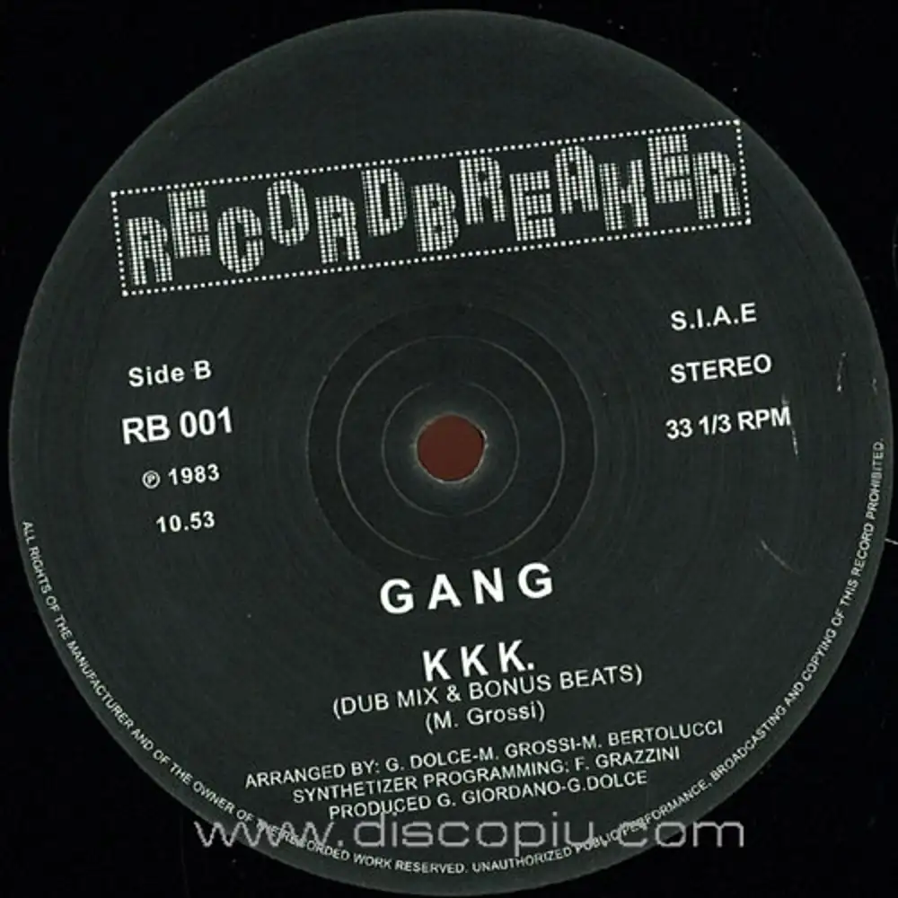 VINYL g.a.n.g. (gang) - kkk <br><small>[RECORD BREAKER]</small 