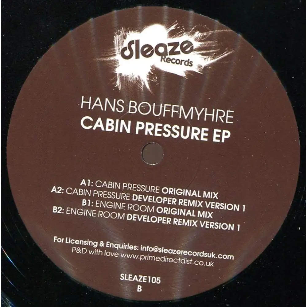 Hans Bouffmyhre Cabin Pressure Ep Techno Detroit Techno Disco Piu