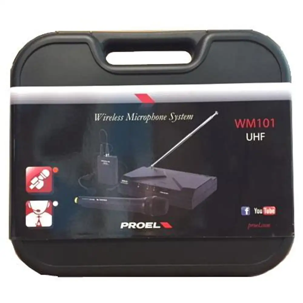 Proel WM101 Kit Microfono wireless archetto e mano Radiomicrofoni Doppi