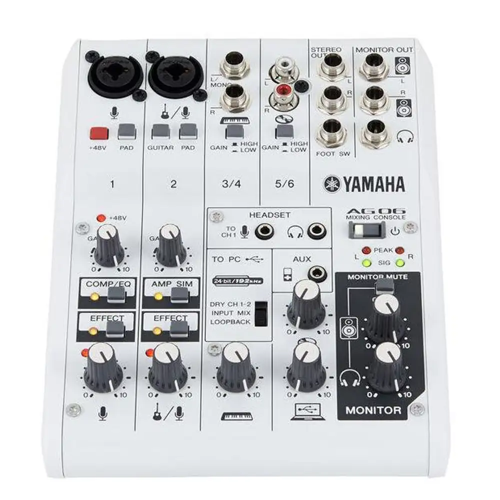 AG06 Analog audio mixer - Vendita online Attrezzatura per Deejay 