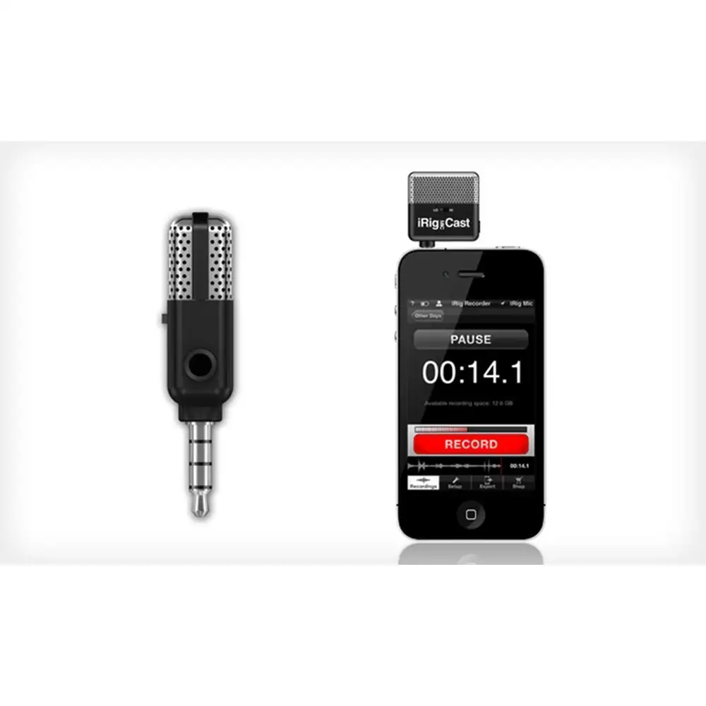 iRig MIC Cast Microfoni per smartphone e tablet - Vendita online  Attrezzatura per Deejay Mixer Cuffie Microfoni Consolle per DJ