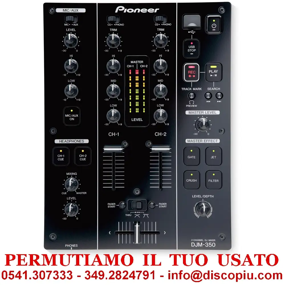 DJM 350 DJ mixers analog - Vendita online Attrezzatura per Deejay 