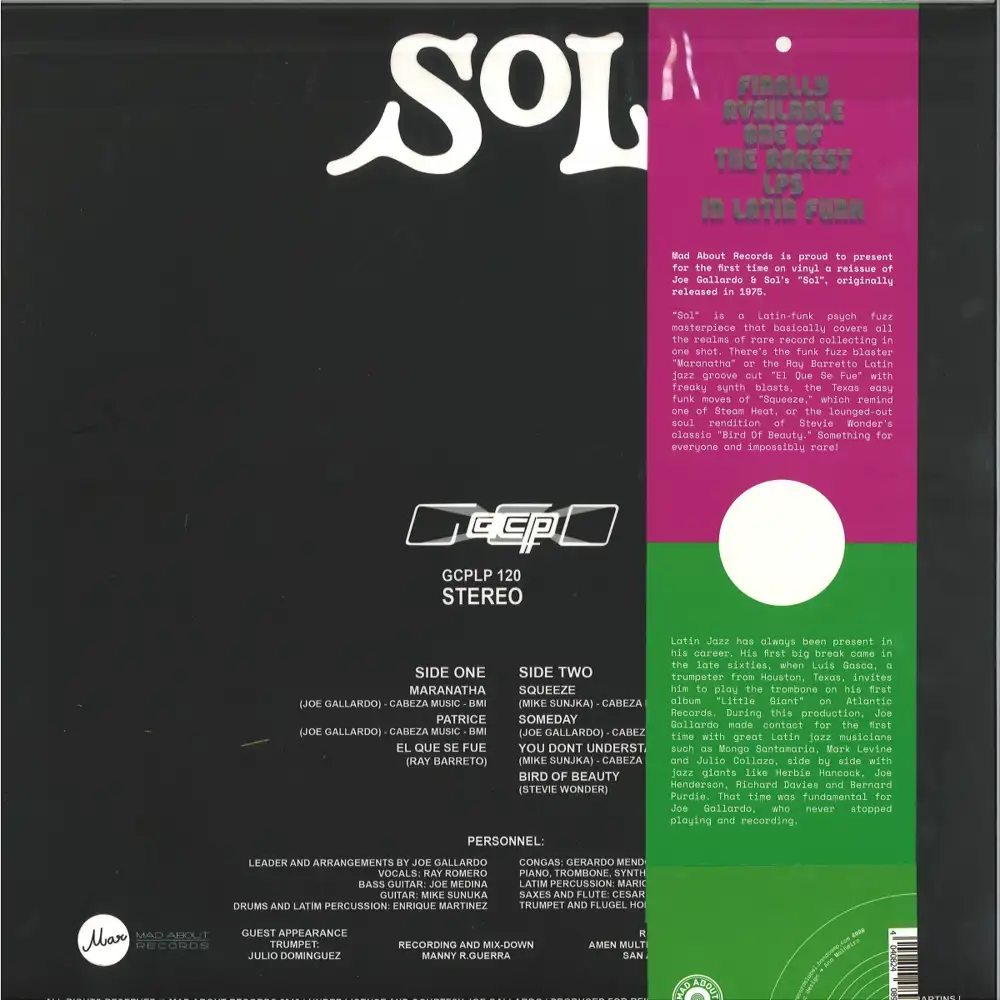 joe gallardo & sol - sol hip-hop funk soul pop jazz latin alternative -  Disco Più