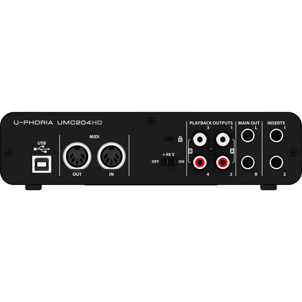 U-PHORIA UMC204HD (ex demo) Schede audio - Vendita online Attrezzatura per  Deejay Mixer Cuffie Microfoni Consolle per DJ