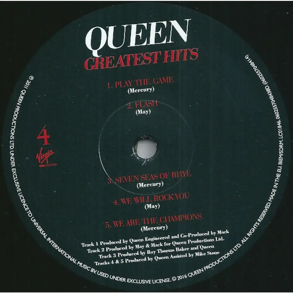 queen - greatest hits (remastered 180 gr.) <br><small>[VIRGIN / UNIVERSAL  (DOUBLE)]</small> Vinili - Vendita online Attrezzatura per Deejay Mixer  Cuffie Microfoni Consolle per DJ