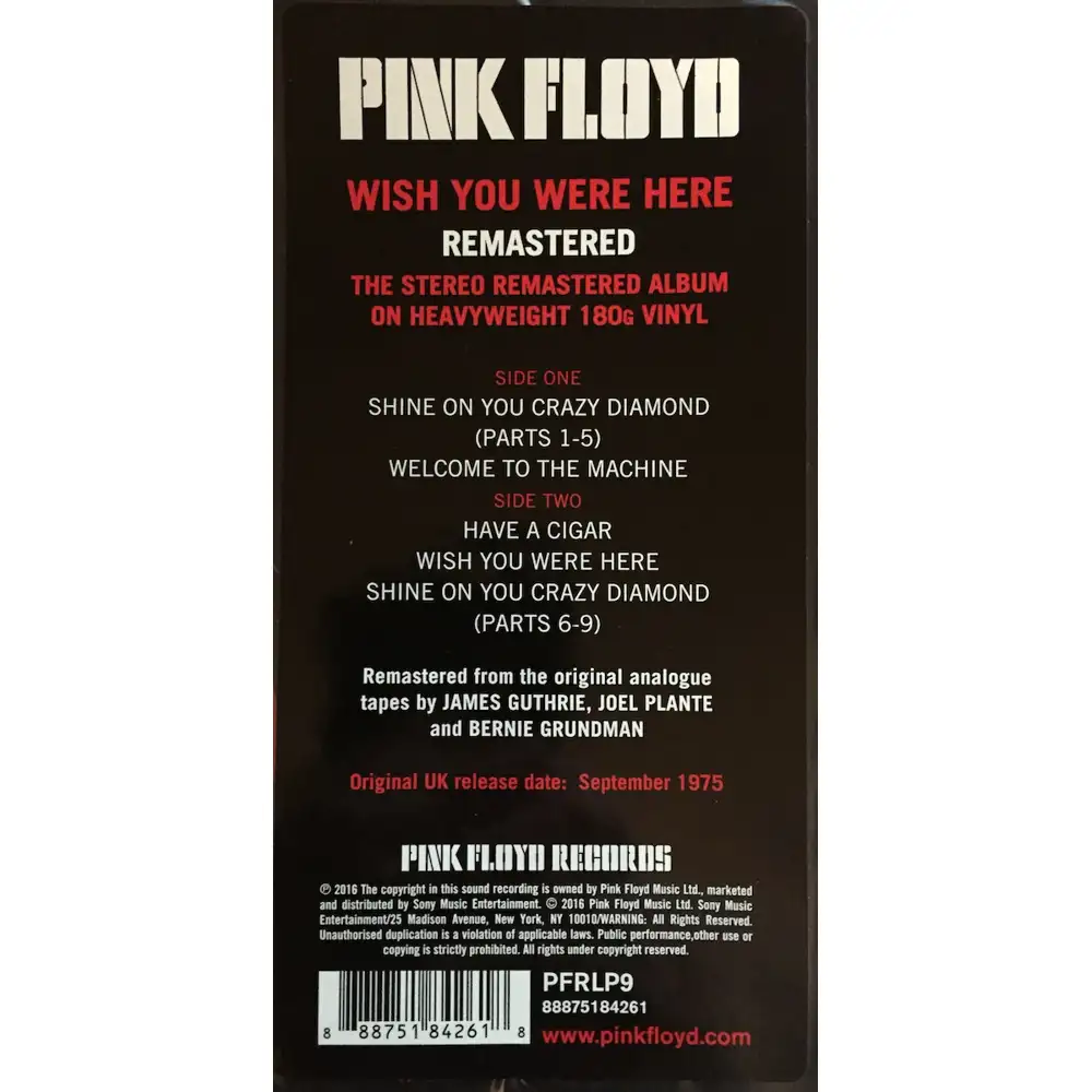 Wish You Were Here : Pink Floyd: : CD e Vinili}