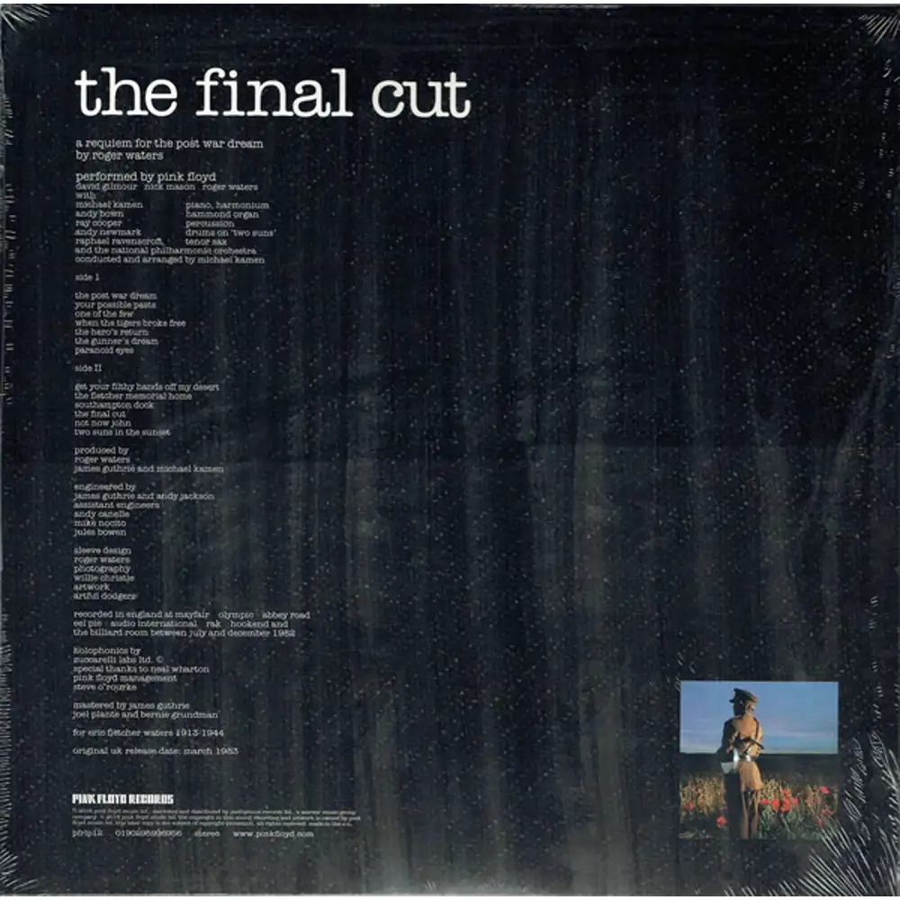 Pink Floyd Final Cut = remaster 180g vinyl= - VinylVinyl