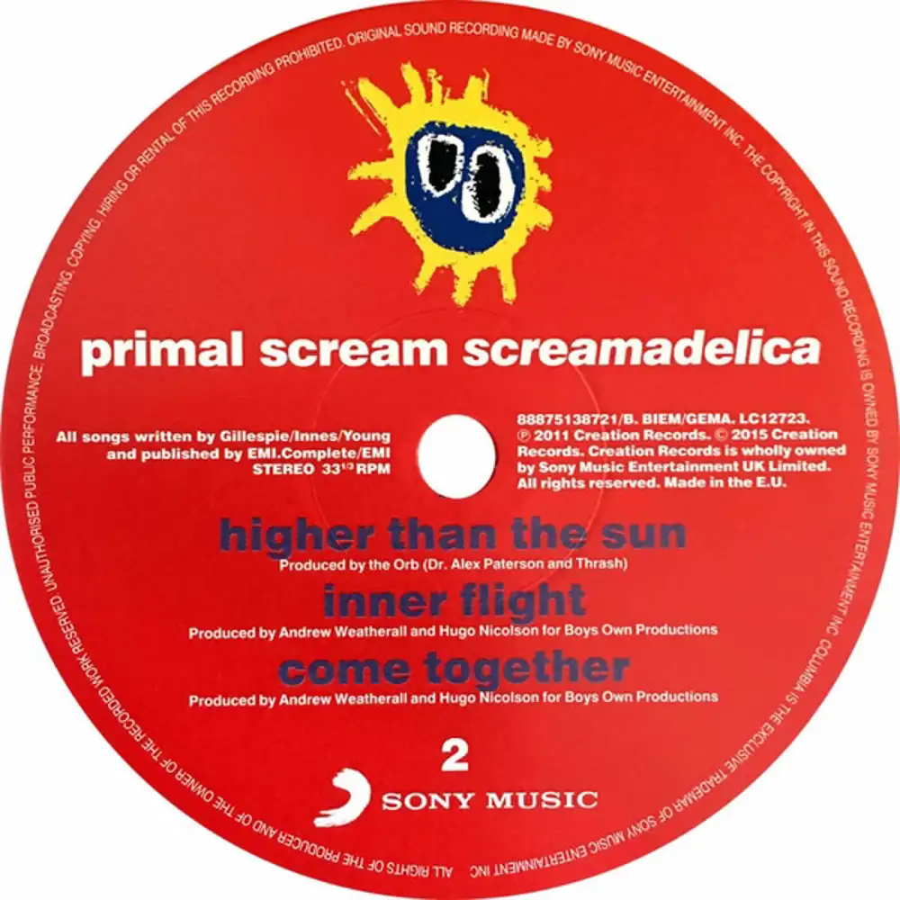 primal scream - screamadelica <br><small>[SONY MUSIC (DOUBLE)]</small>  Vinili - Vendita online Attrezzatura per Deejay Mixer Cuffie Microfoni  Consolle per DJ