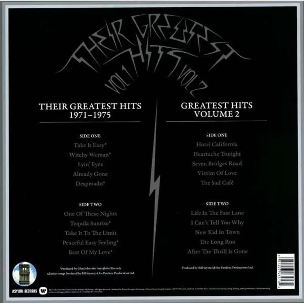 eagles - their greatest hits volumes 1 & 2 <br><small