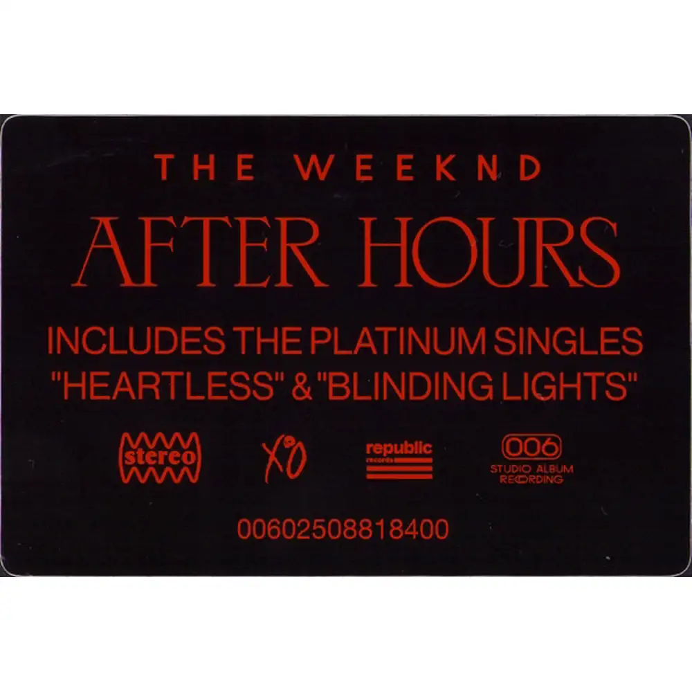 the weeknd - after hours <br><small>[REPUBLIC / UNIVERSAL (DOUBLE)]</small>  Vinili - Vendita online Attrezzatura per Deejay Mixer Cuffie Microfoni  Consolle per DJ