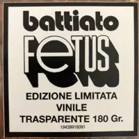 franco battiato - fetus (limited transparent vinyl 180 gr) , [SONY MUSIC]  Vinili - Vendita online Attrezzatura per Deejay Mixer Cuffie Microfoni