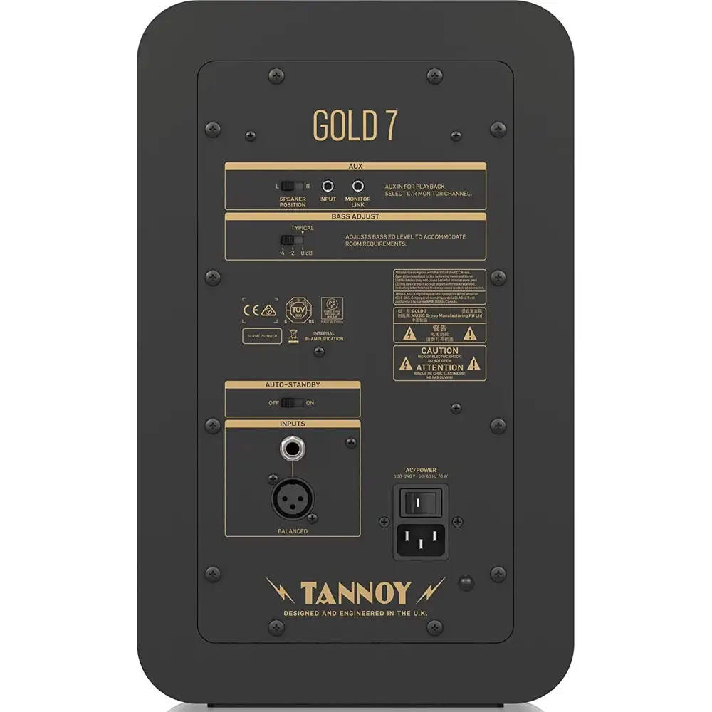 GOLD 7 Monitor attivi 7 pollici - Vendita online Attrezzatura per Deejay  Mixer Cuffie Microfoni Consolle per DJ