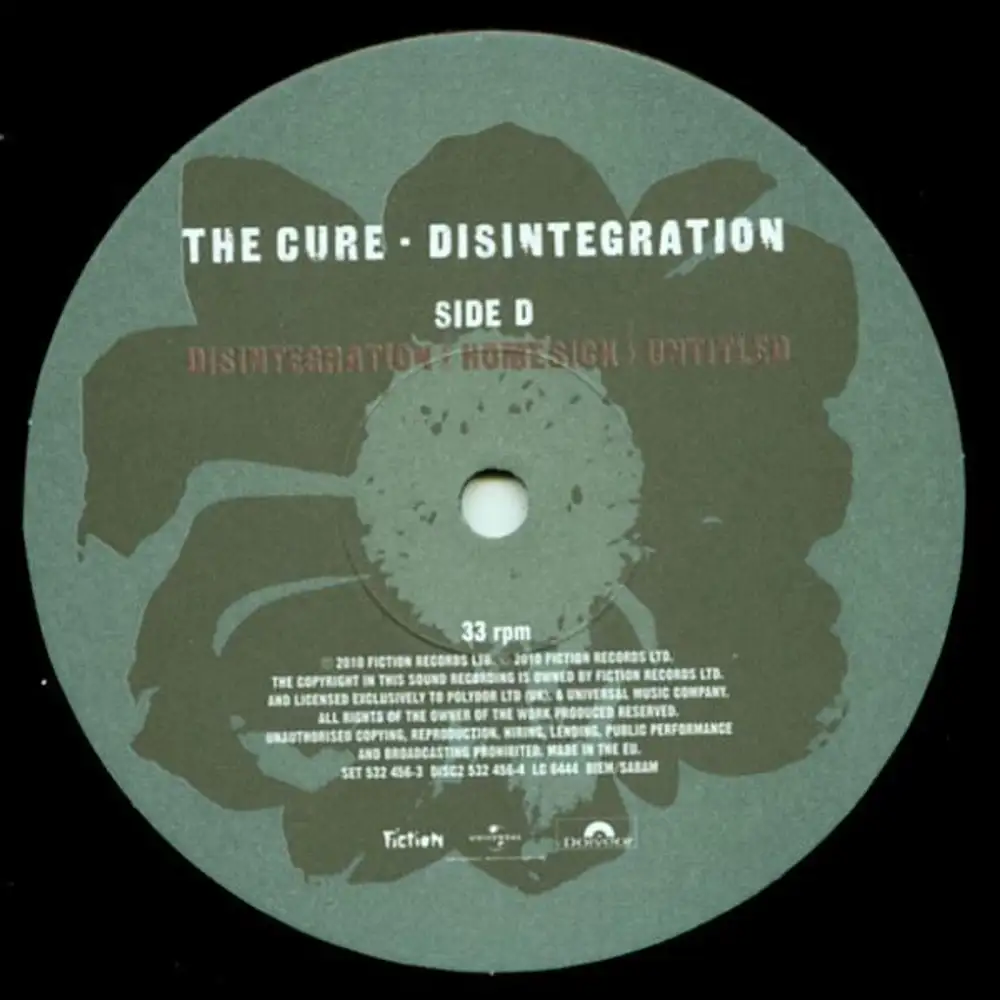 the cure - disintegration alternative rock new-wave classic - Disco Più