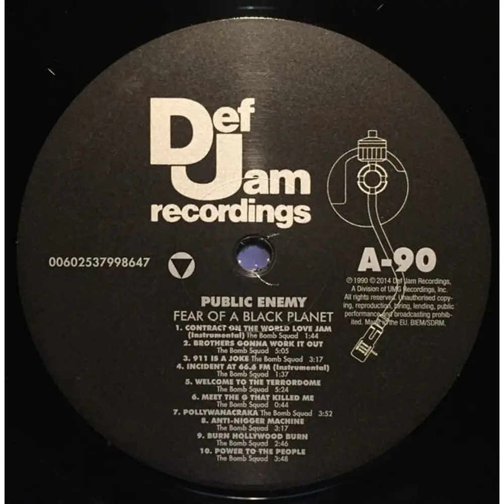 LP Public Enemy Fear Of A Black Planet (-180g) 00602537998647 DEF JAM 未開封 /00260 Public Enemy: Fear Of A Black Planet LP - Def Jam | Official Store