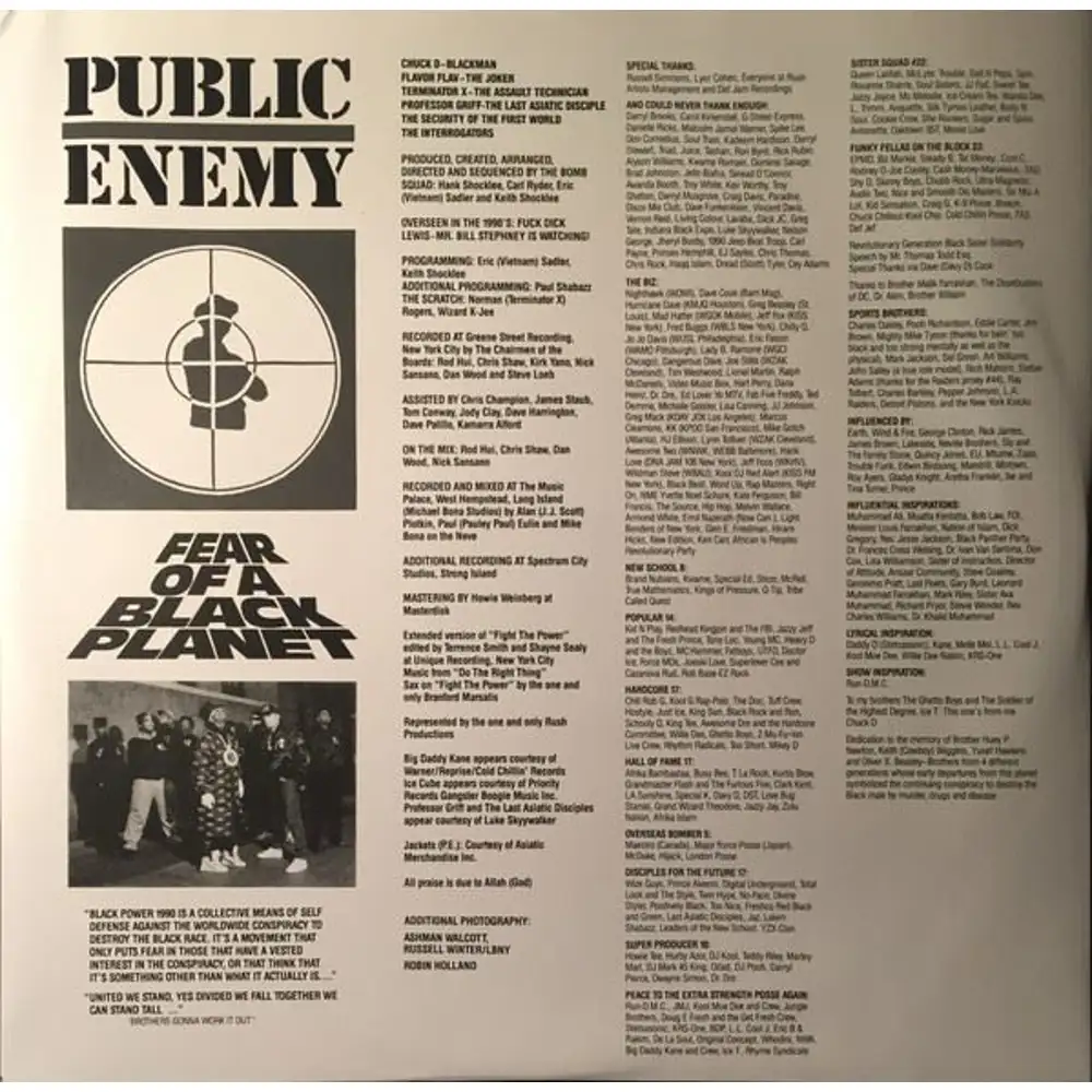 LP Public Enemy Fear Of A Black Planet (-180g) 00602537998647 DEF JAM 未開封 /00260 Amazon.com: Fear Of A Black Planet: CDs & Vinyl