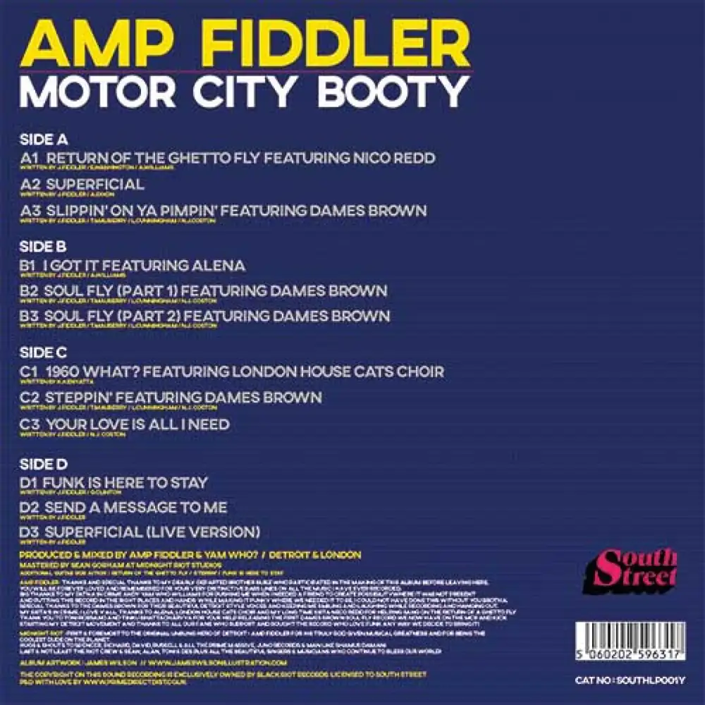 amp fiddler - motor city booty lp (2x12