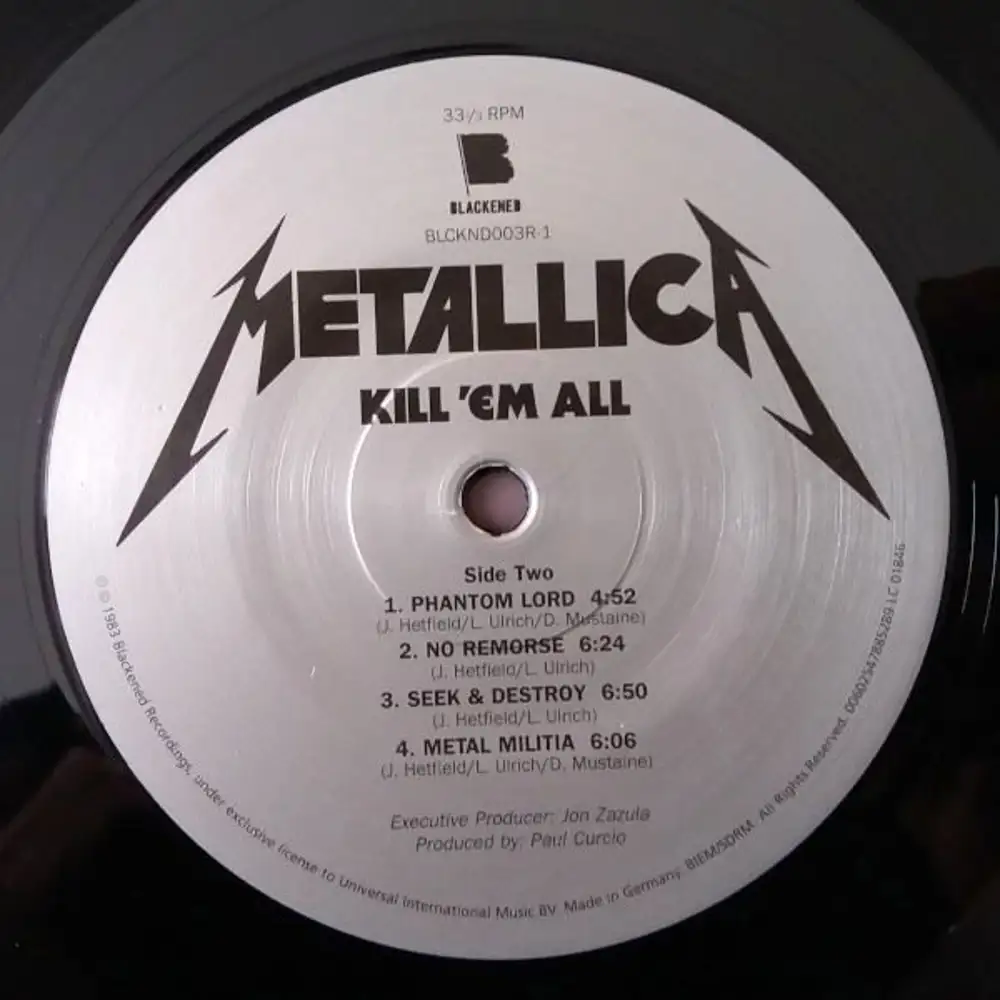 Metallica popular Vinyl