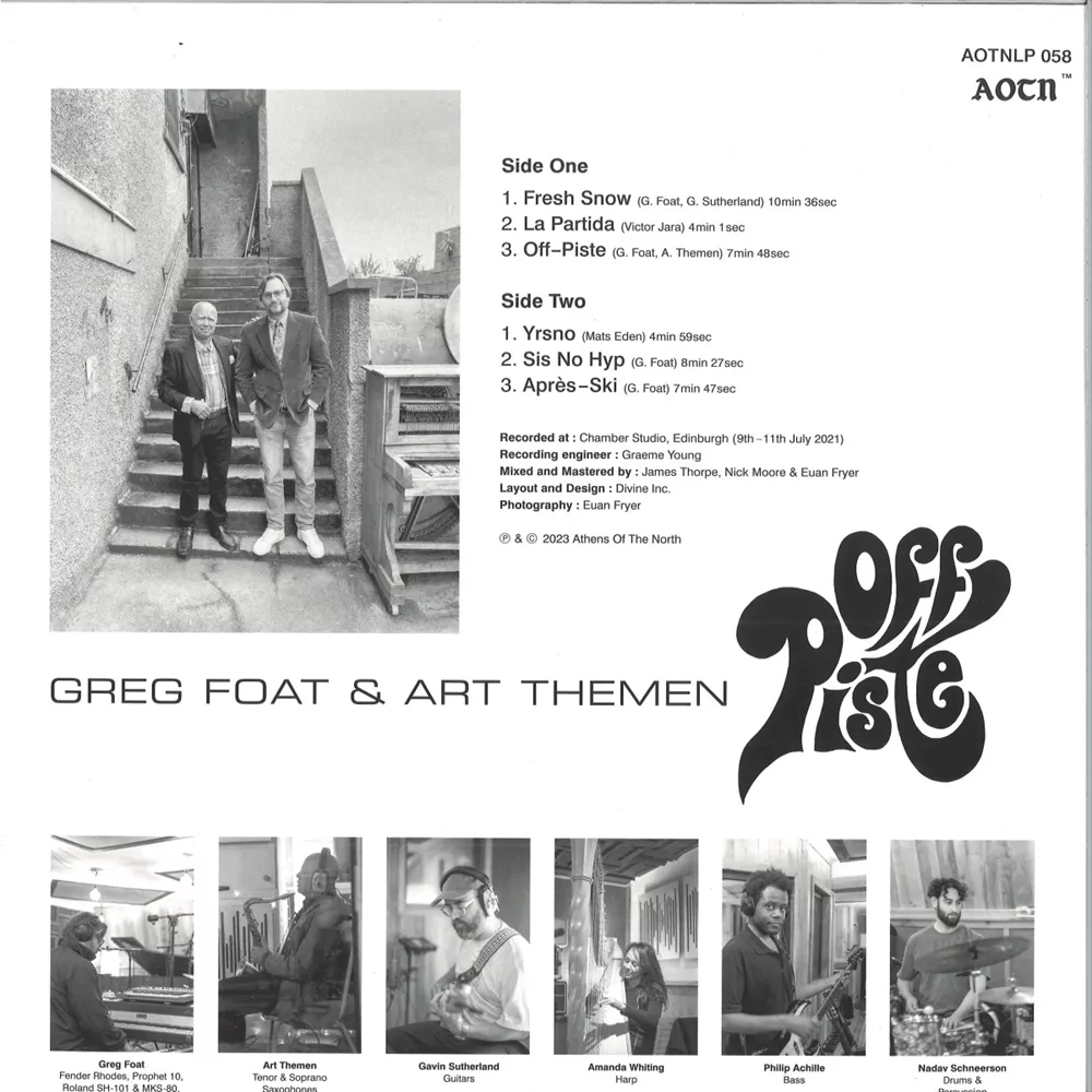Off Piste, Greg Foat & Art Themen