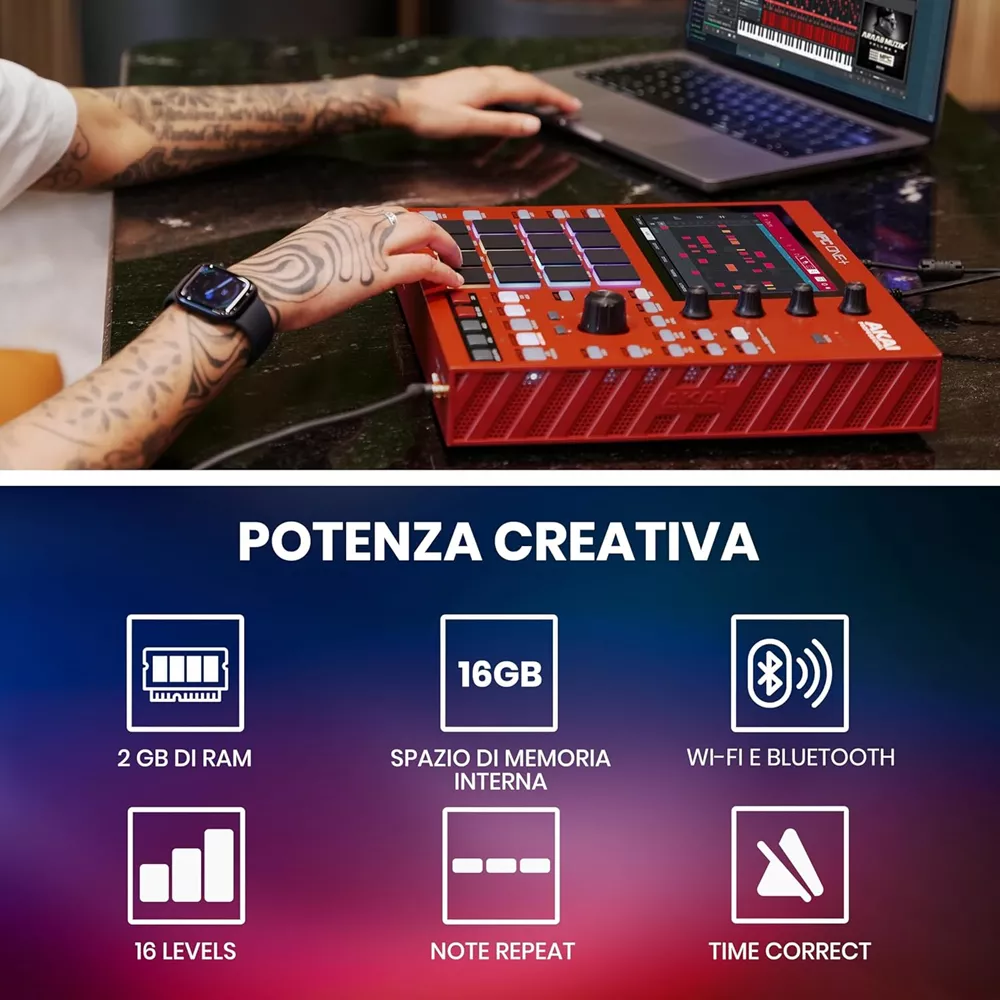 MPC ONE + (MKII) Workstation standalone - Vendita online Attrezzatura per Deejay Mixer Cuffie Microfoni Consolle per DJ MPC ONE + (MKII) Workstation standalone - Vendita online Attrezzatura per Deejay Mixer Cuffie Microfoni Consolle per DJ