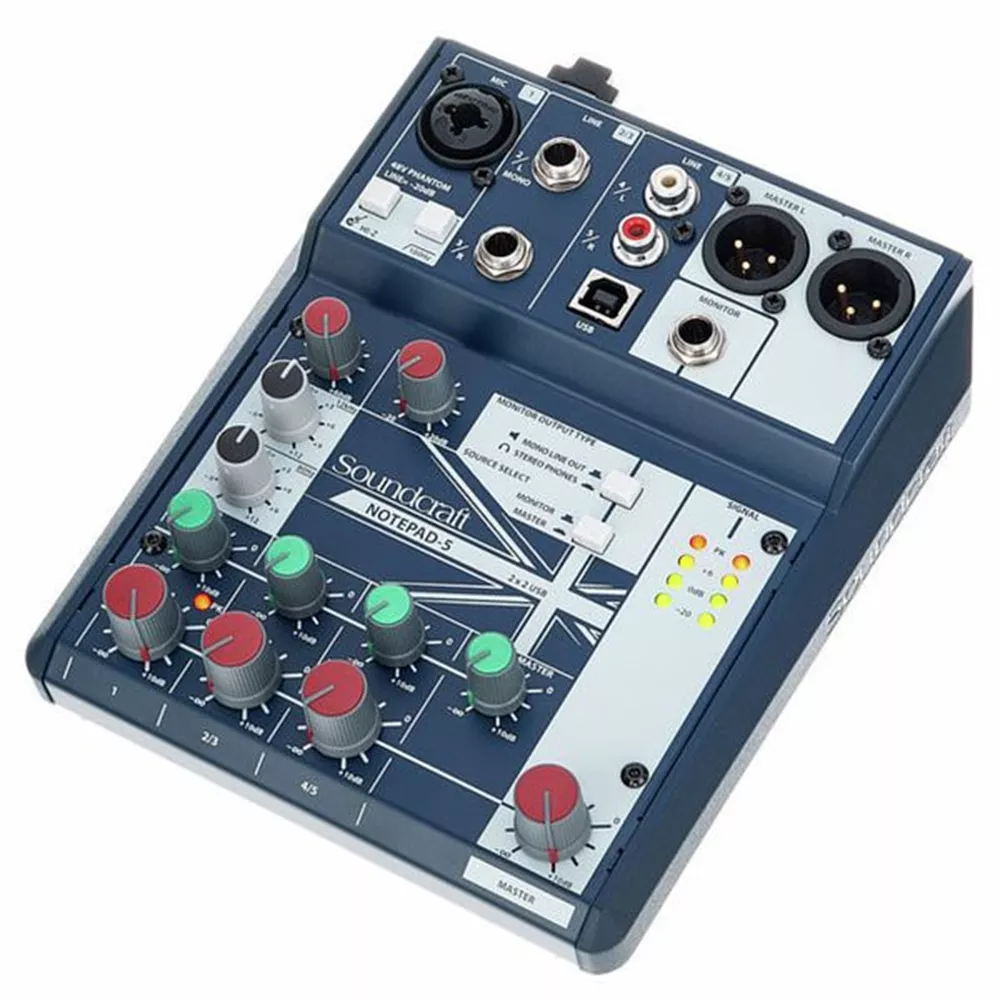 SOUNDCRAFT NOTEPAD 5 Usb interface mixers - Vendita online