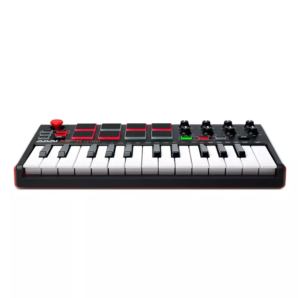 AKAI Professional MPK Mini MK3 – Tastiera MIDI Controller USB a 25 Note con  8 Drum Pad Retroilluminati, 8 Manopole e Software Incluso, Colore Griggio  