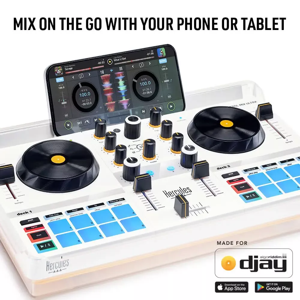 Controller DJ Hercules DJControl Mix Ultra - Portatile Per Smartphone IOS/Android - Foto 7