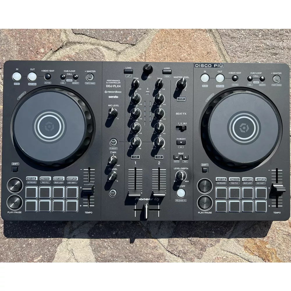DJ機材 Pioneer DJ DDJ FLX-4 DDJ-FLX4 - マルチアプリ対応2ch DJコントローラー (Black)