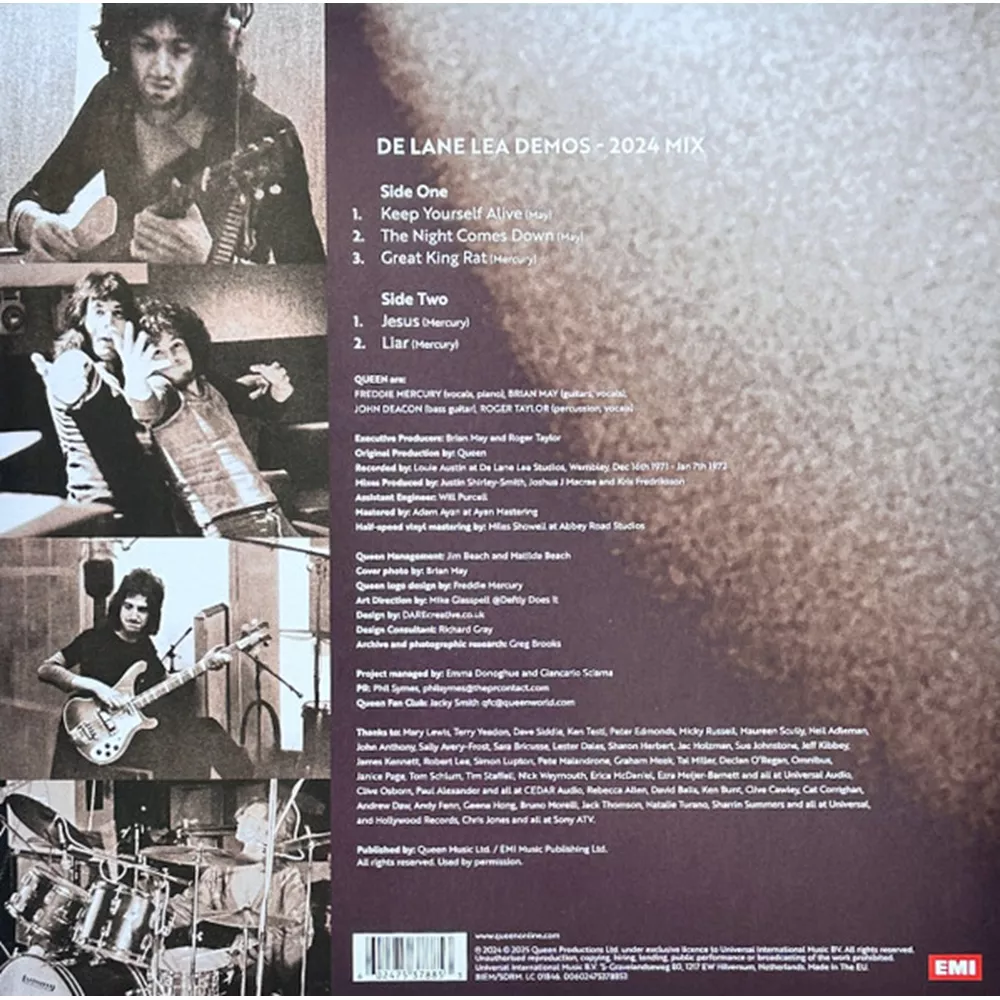 クイーン「De Lane Lea Demos: 2024 Mix」 488949488_1142693937885732_679
