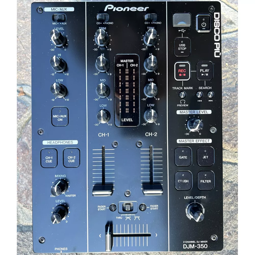 Pioneer DJM350 録音機能搭載 2ch DJミキサー 元箱付き 美品 【公式通販】